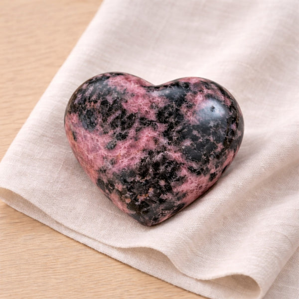 Rhodonite Crystal Heart