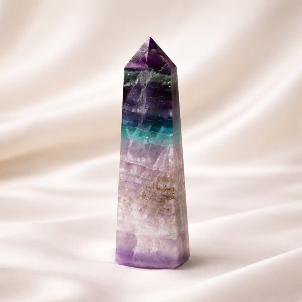 Multi Fluorite Crystal Tower