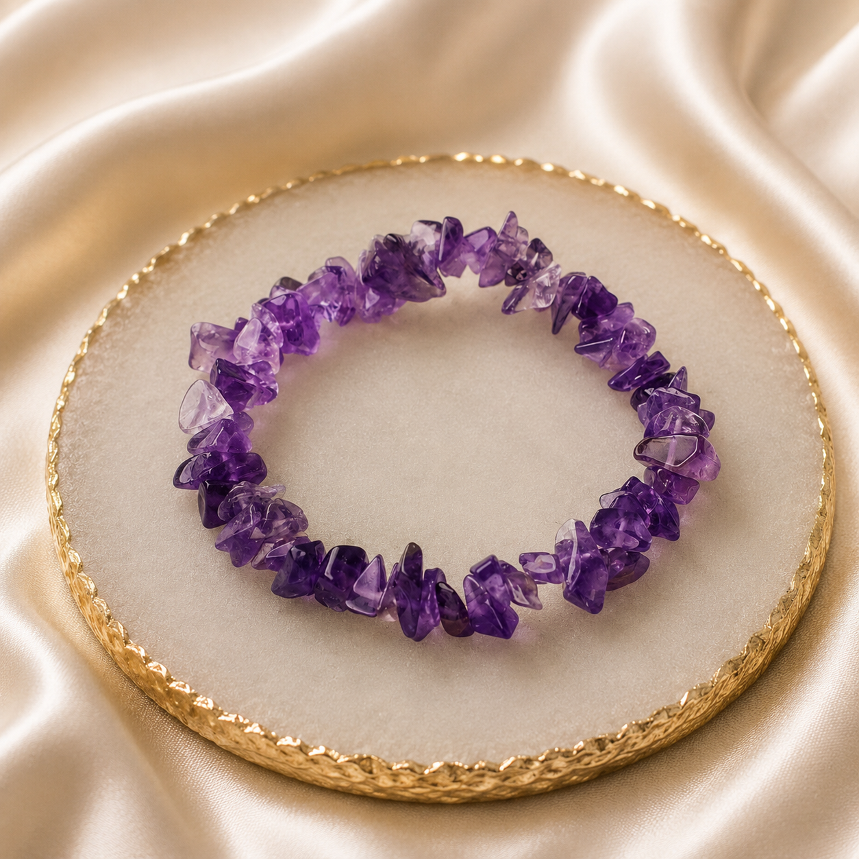 Amethyst Chips Bracelet