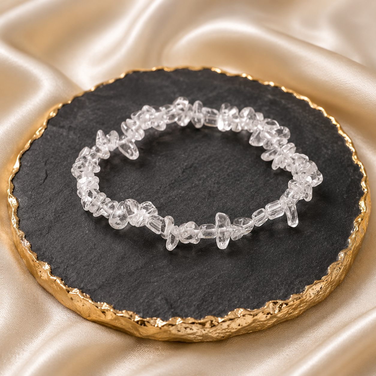 Clear Quartz Chips Bracelet