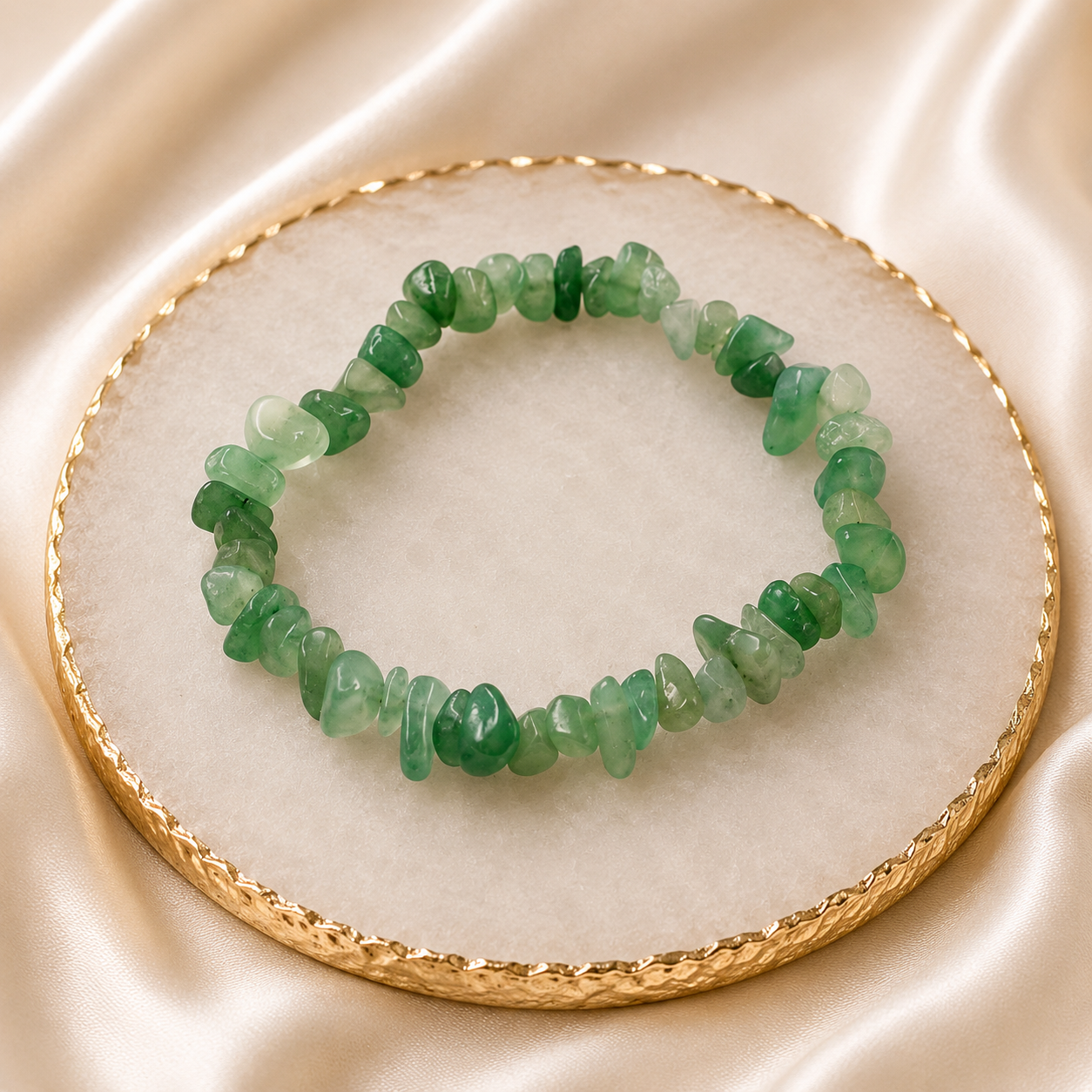 Green Aventurine Chips Bracelet