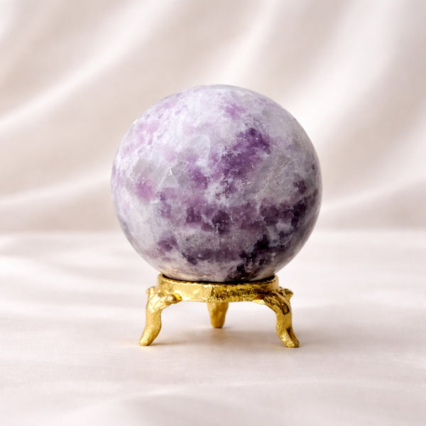 Lepidolite Crystal Sphere