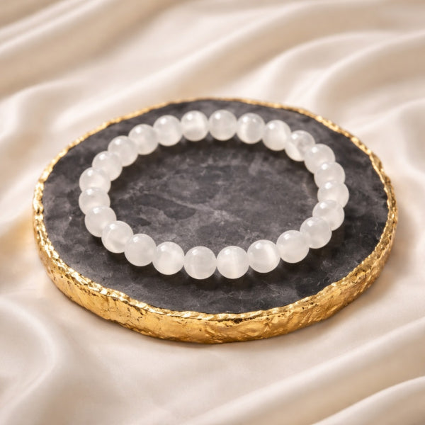 White Moonstone Bracelet